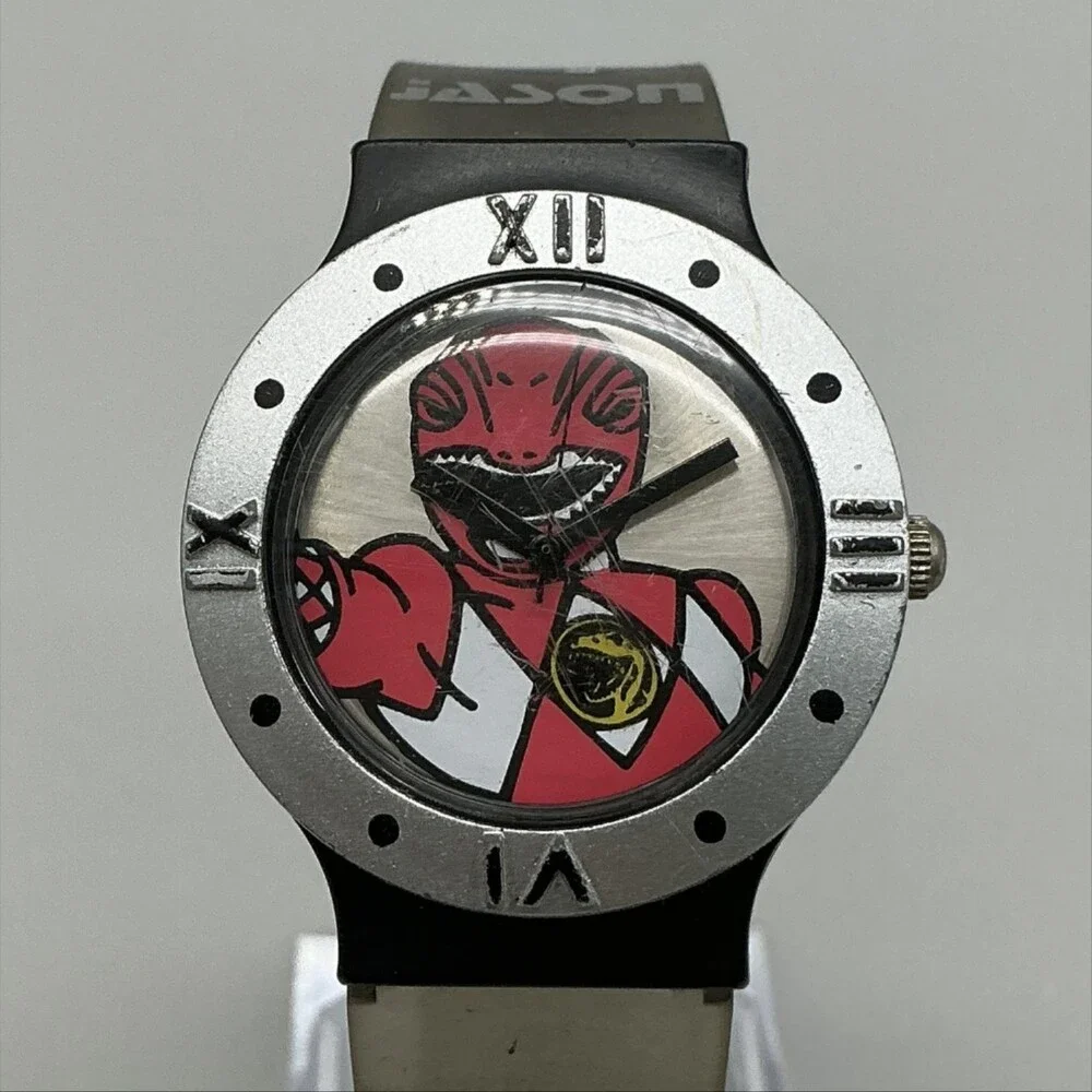 Vintage Hope Power Rangers Boys Watch 33mm Red Ranger Jason New Battery